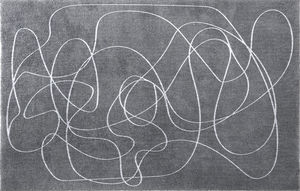 tapis contemporain / à motif / en laine / en viscose
