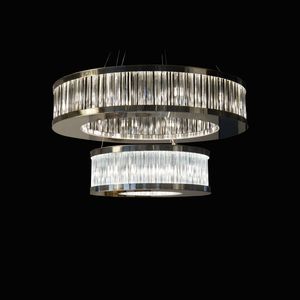lustre vintage / en verre de Murano / en métal / à LED