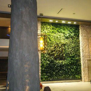 mur végétal stabilisé / en panneau modulaire / naturel / d'intérieur