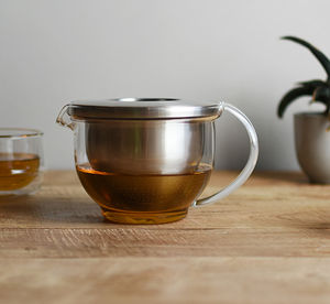 théière en verre