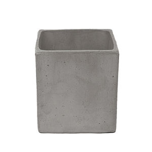jardinière en terracotta / en terre cuite / carrée / contemporaine