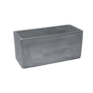 jardinière en terracotta / en terre cuite / rectangulaire / contemporaine