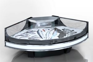 vitrine réfrigérée comptoir / pour aliments congelés / pour poissonnerie