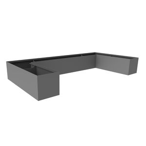jardinière en acier inoxydable 1