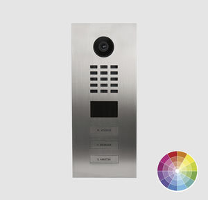 visiophone en acier inoxydable brossé