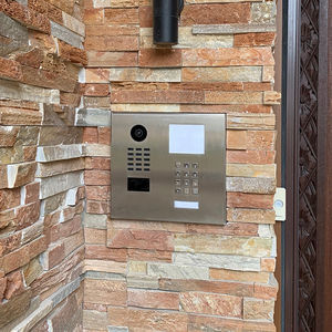 platine de rue en acier inoxydable brossé 1