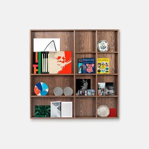 étagère murale / contemporaine / en chêne / en noyer américain