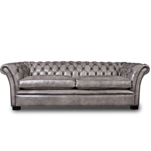 canapé chesterfield / en cuir / contract / pour hôtel
