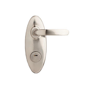 poignée pour porte / en métal / contemporaine / avec serrure intégrée