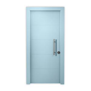 porte d'entrée / battante / en acier galvanisé / de sécurité