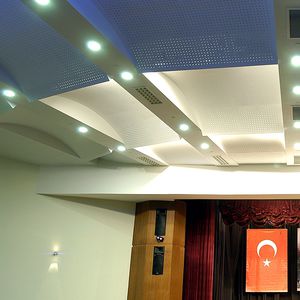 faux-plafond de plâtre / en panneaux / décoratif