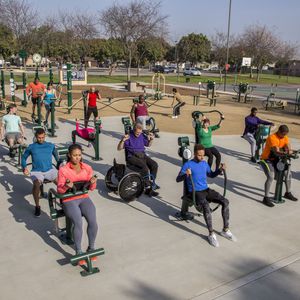 aire de fitness en plein air