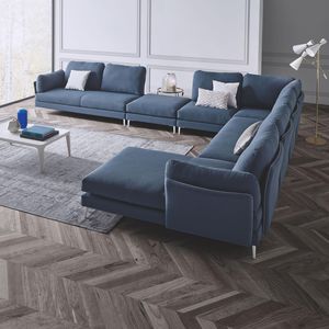 canapé modulable / d'angle / contemporain / en tissu