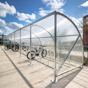 abri vélo couverture en polycarbonate 1