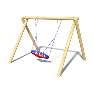 balançoire en bois / pour parc de jeux