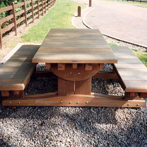 ensemble table et bancs contemporain