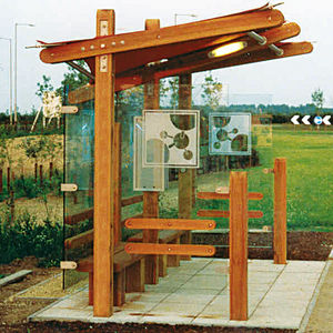 abribus en bois