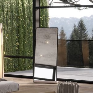 miroir TV mural