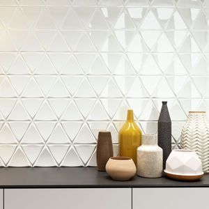 carrelage d'intérieur / mural / en céramique / triangulaire