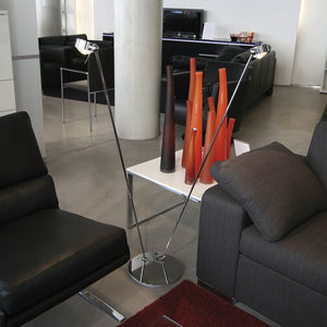 lampe sur pied / contemporaine / en métal / en verre