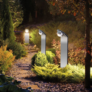 borne d'éclairage de jardin / contemporaine / en acier inoxydable poli / à LED