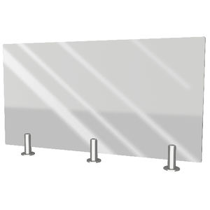 barrière face en verre trempé