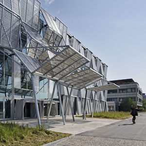 auvent d'entrée / en métal / professionnel