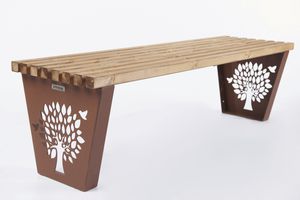 banc public / contemporain / en acier à revêtement par poudre