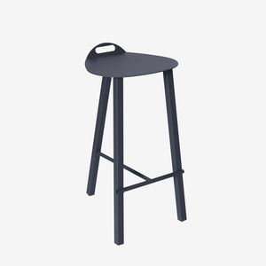tabouret de bar contemporain / en acier à revêtement par poudre / pour restaurant / pour hôtel