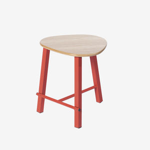tabouret de travail en acier chromé