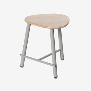 tabouret de travail en acier chromé