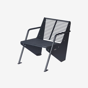banc public / contemporain / en acier galvanisé / en acier à revêtement par poudre
