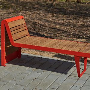 bain de soleil contemporain / en acier galvanisé / en acier à revêtement par poudre / pour espace public