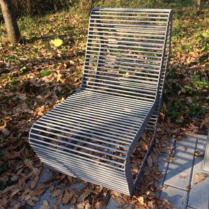 banc public / design original / en acier galvanisé / en acier à revêtement par poudre