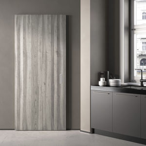 porte d'intérieure / coulissante / en bois / décorative