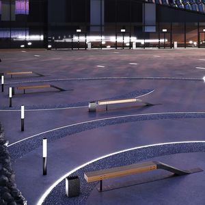 luminaire encastrable au sol / LED RGBW / LED RGB / linéaire