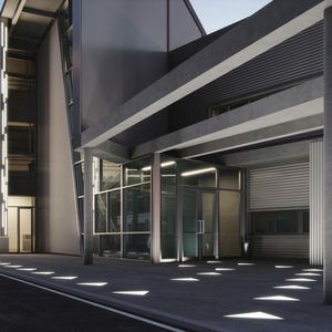 luminaire encastrable au sol / LED RGBW / LED RGB / triangulaire