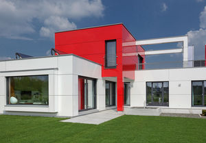 bardage en panneaux / en composite / en aluminium / brillant