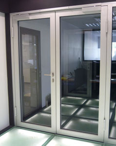 porte d'intérieure / battante / en aluminium / de sécurité