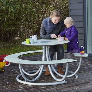 ensemble table et bancs contemporain