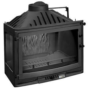 insert de cheminée d'angle