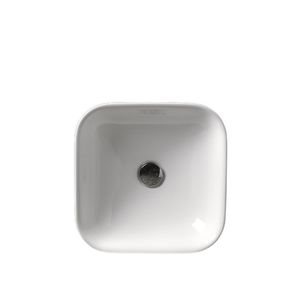 lave-mains à poser / carré / en céramique / professionnel