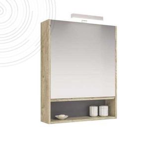 armoire de toilette à miroir avec éclairage intégré