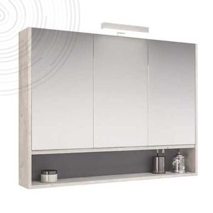 armoire de toilette à miroir avec éclairage intégré 1