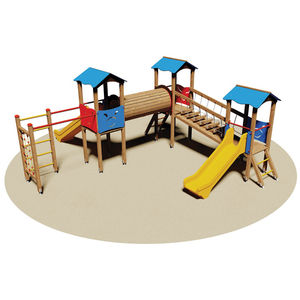 structure de jeu pour aire de jeux / en bois / modulaire