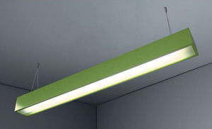luminaire suspendu / fluorescent / linéaire / en tôle d'acier