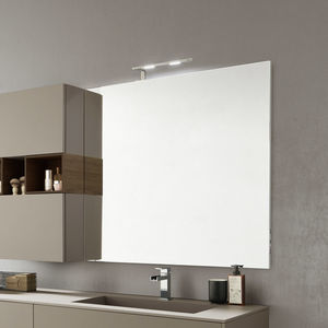 miroir de salle de bain mural / lumineux / contemporain / carré