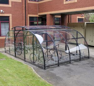 abri vélo en acier / sécurisé