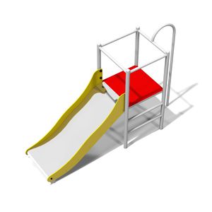 toboggan droit / pour aire de jeux / en acier inoxydable