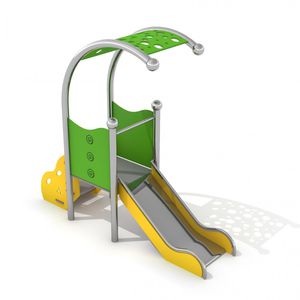toboggan droit / pour aire de jeux / en acier inoxydable